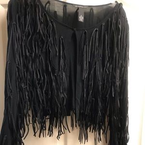 INC - short fringe jacket.   Medium